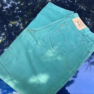 Levi’s 550 Green Jeans